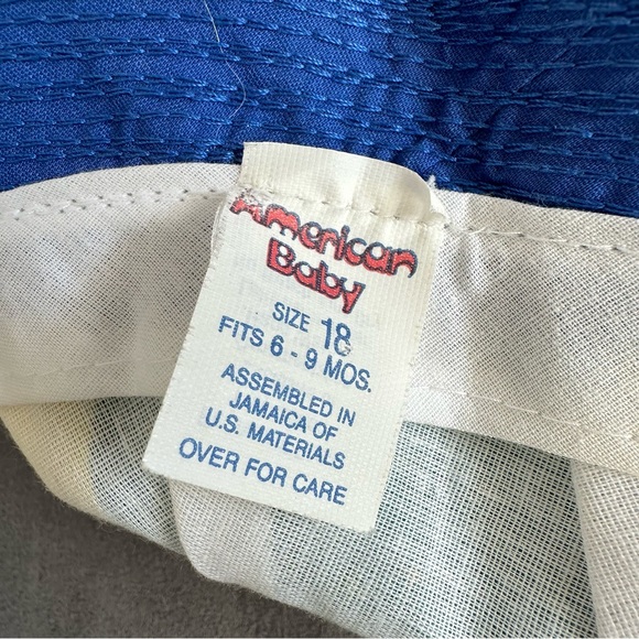 Vintage Baby Primary Rainbow Colorblock Bucket Hat - Picture 2 of 2